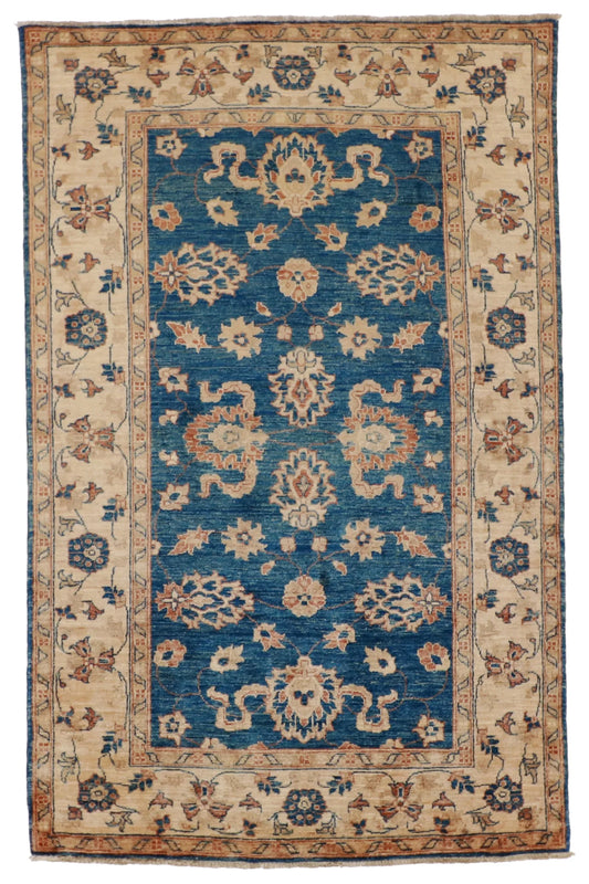 3.11 x 6.2 - Sultan Abad Wool Traditional Rectangle - Finest Hand-Knotted Quality Wool — 52442