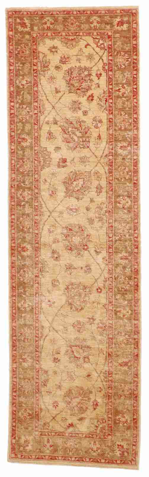 W 2.9 - L 9.8 - Lillihan Fine All Over Rectangle - Finest Hand-Knotted Quality Wool - 52443