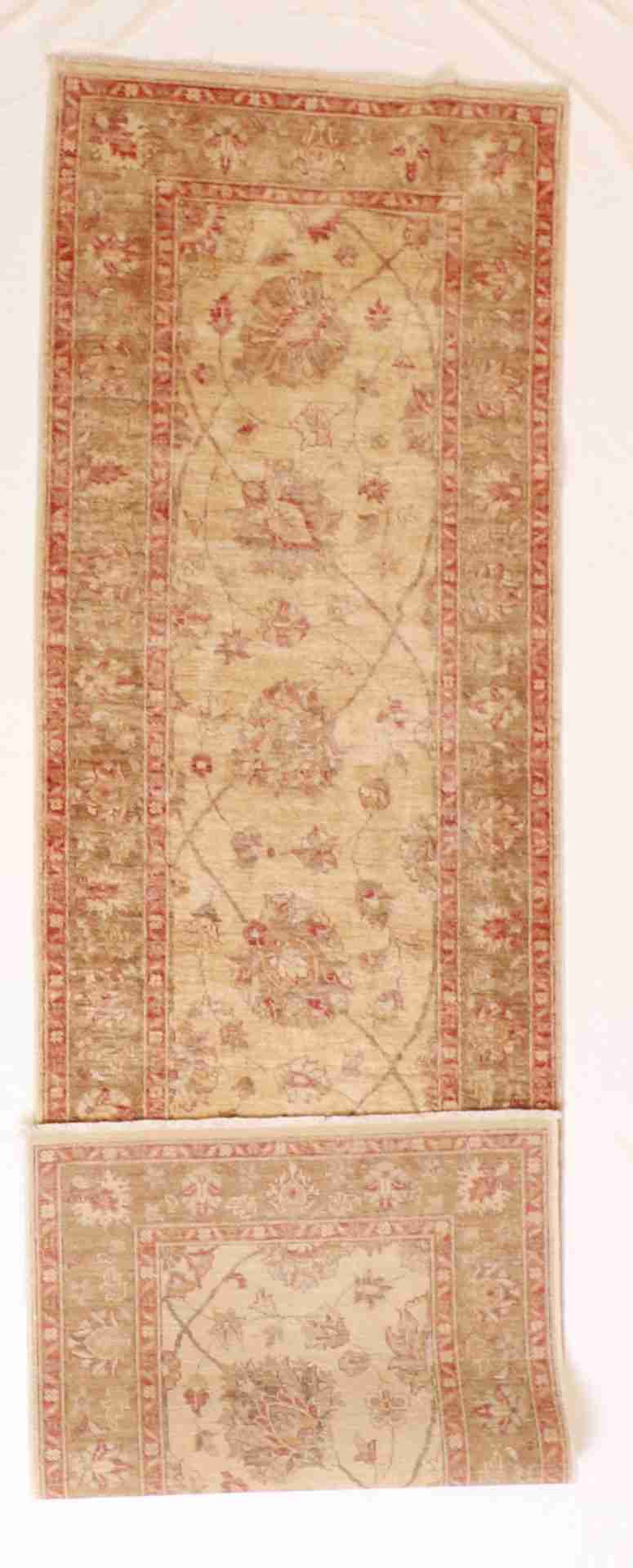 W 2.9 - L 9.8 - Lillihan Fine All Over Rectangle - Finest Hand-Knotted Quality Wool - 52443