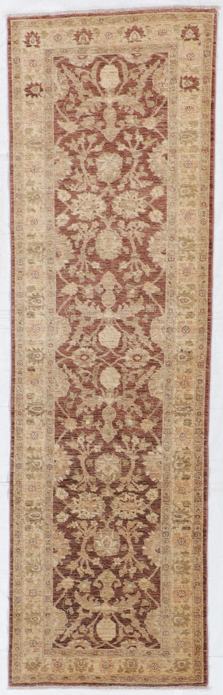 W 3.1 L 9.10 Sultan Abad Runner 100% Wool Handmade Pakistan All Over Design - 52444