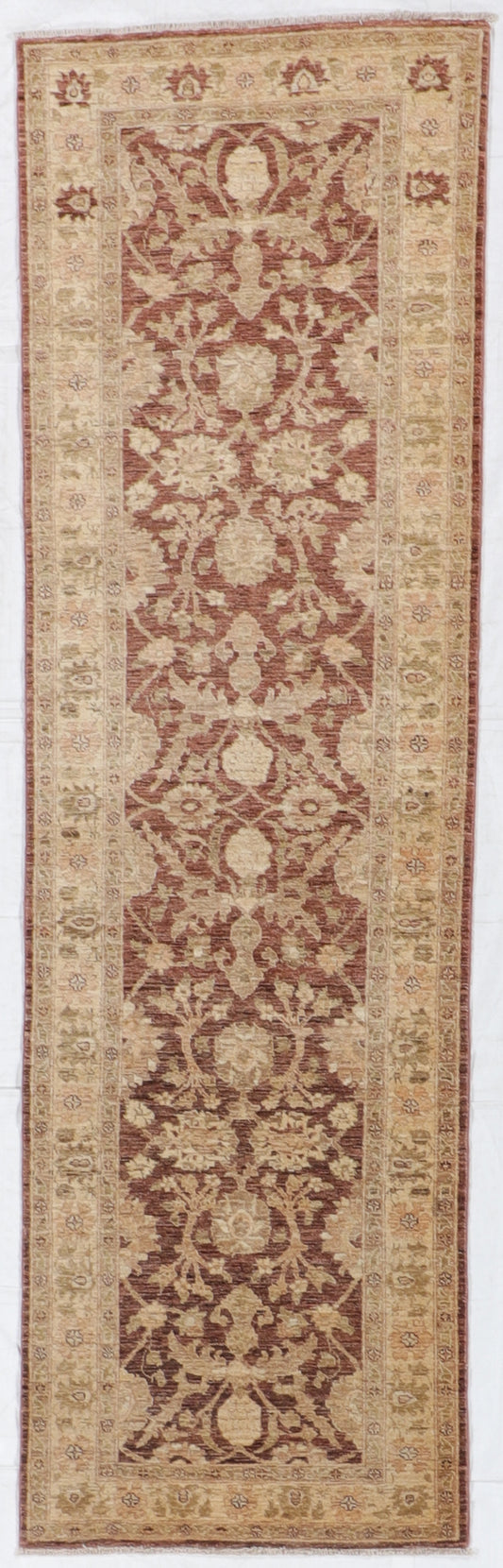 W 3.1 L 9.10 Sultan Abad Runner 100% Wool Handmade Pakistan All Over Design - 52444