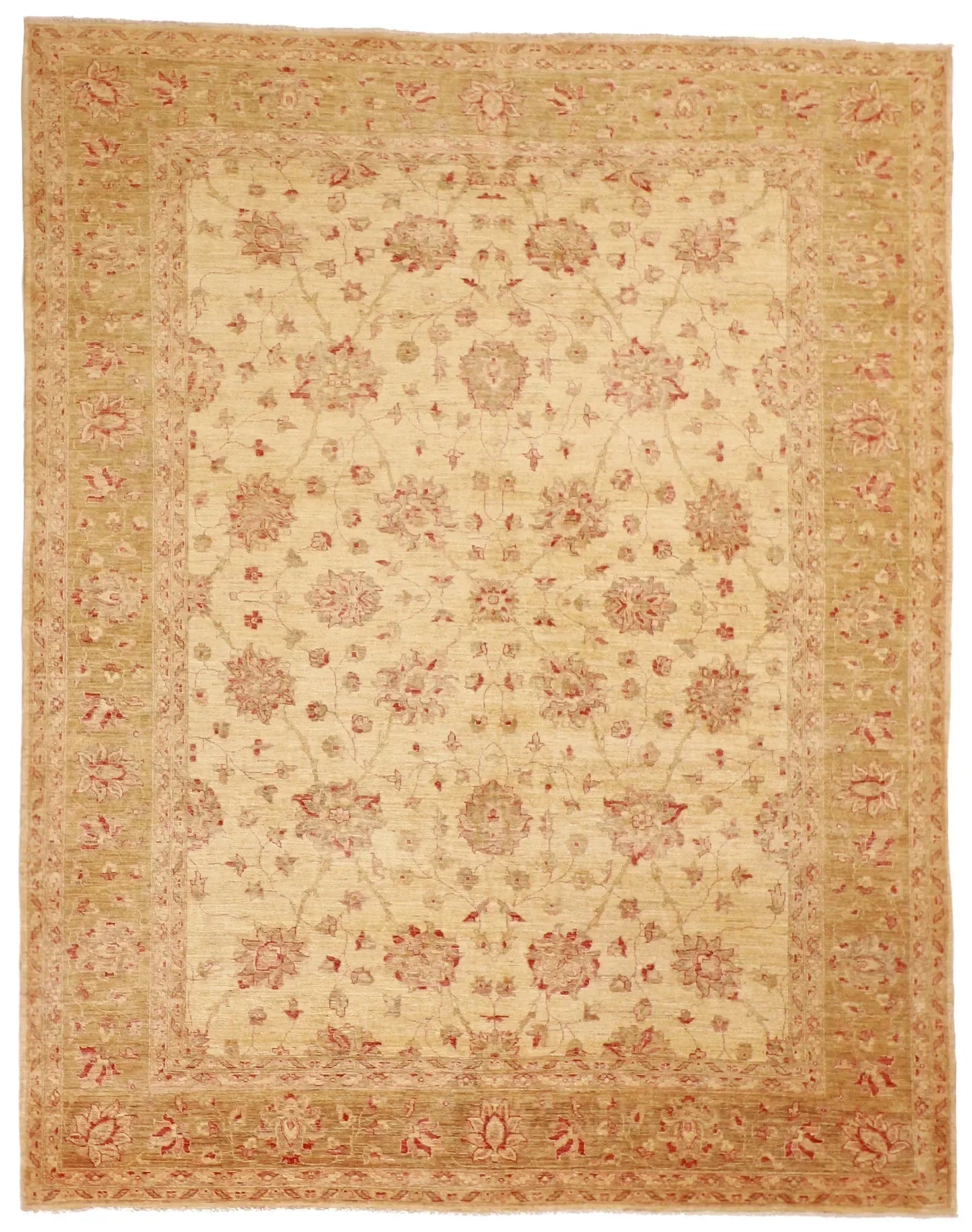 W 8 L 10.1 Haj Jalili 100% Wool Hand-Woven All-Over Design - 52473