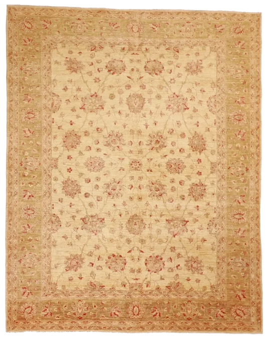 W 8 L 10.1 Haj Jalili 100% Wool Hand-Woven All-Over Design - 52473