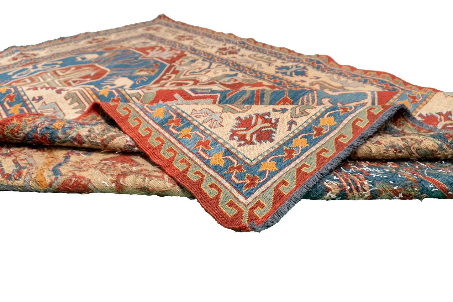 W 5.5 L 7.8 Kilim 100% Wool Hand-Woven All-Over Design - 52493