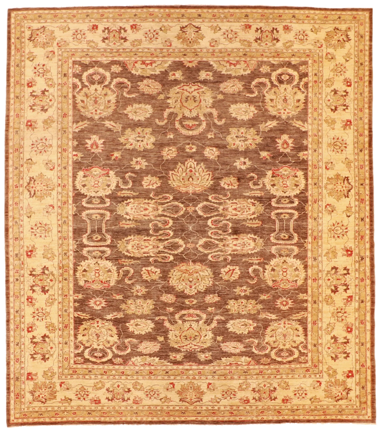 10.2 x 11.7 - Hamadan Fine All Over Rectangle - Hand Woven Rug — 52545