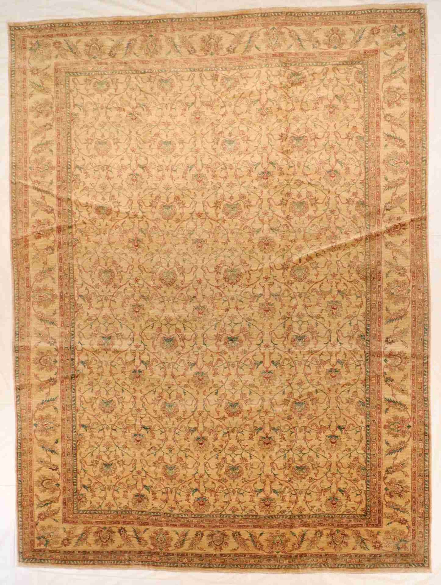 11.9 x 15.7 - Lillihan Fine All Over Rectangle - Finest Hand-Knotted Quality Wool — 52546