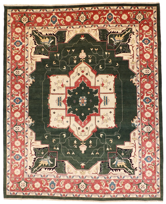 W 12 - L 14.9 - Serapie Fine All Over Rectangle - Hand Woven Rug - 52580