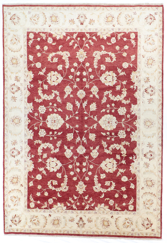 W 10 - L 14.4 - Frahan Fine/Wool All Over Rectangle - Finest Hand-Knotted Quality Wool - 52587
