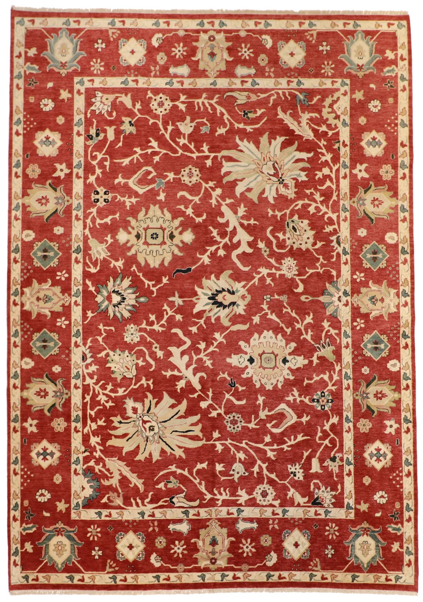 W 9.9 - L 14.1 - Joshan Fine/Wool All Over Rectangle - Hand Woven Rug - 52588