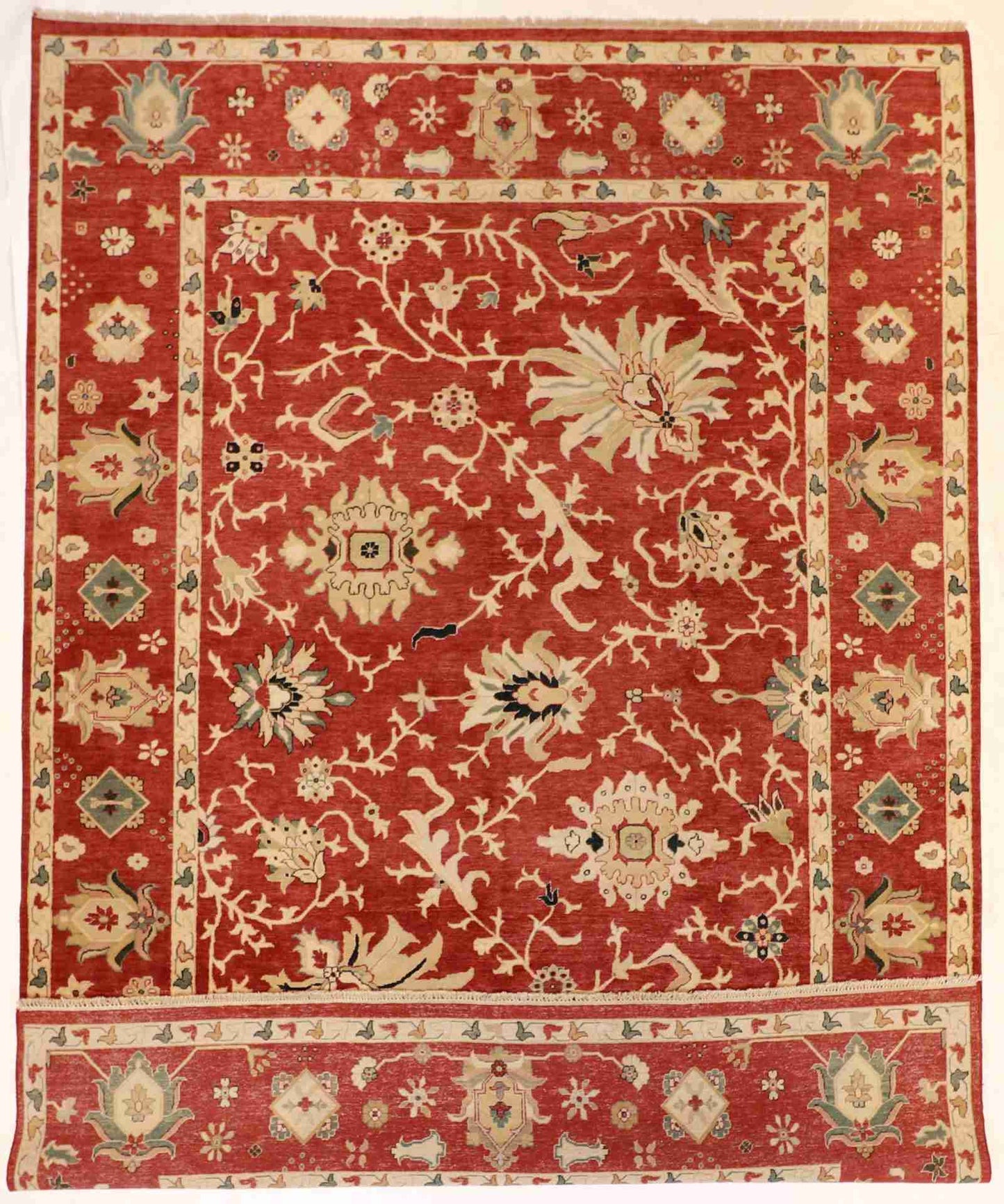 W 9.9 - L 14.1 - Joshan Fine/Wool All Over Rectangle - Hand Woven Rug - 52588