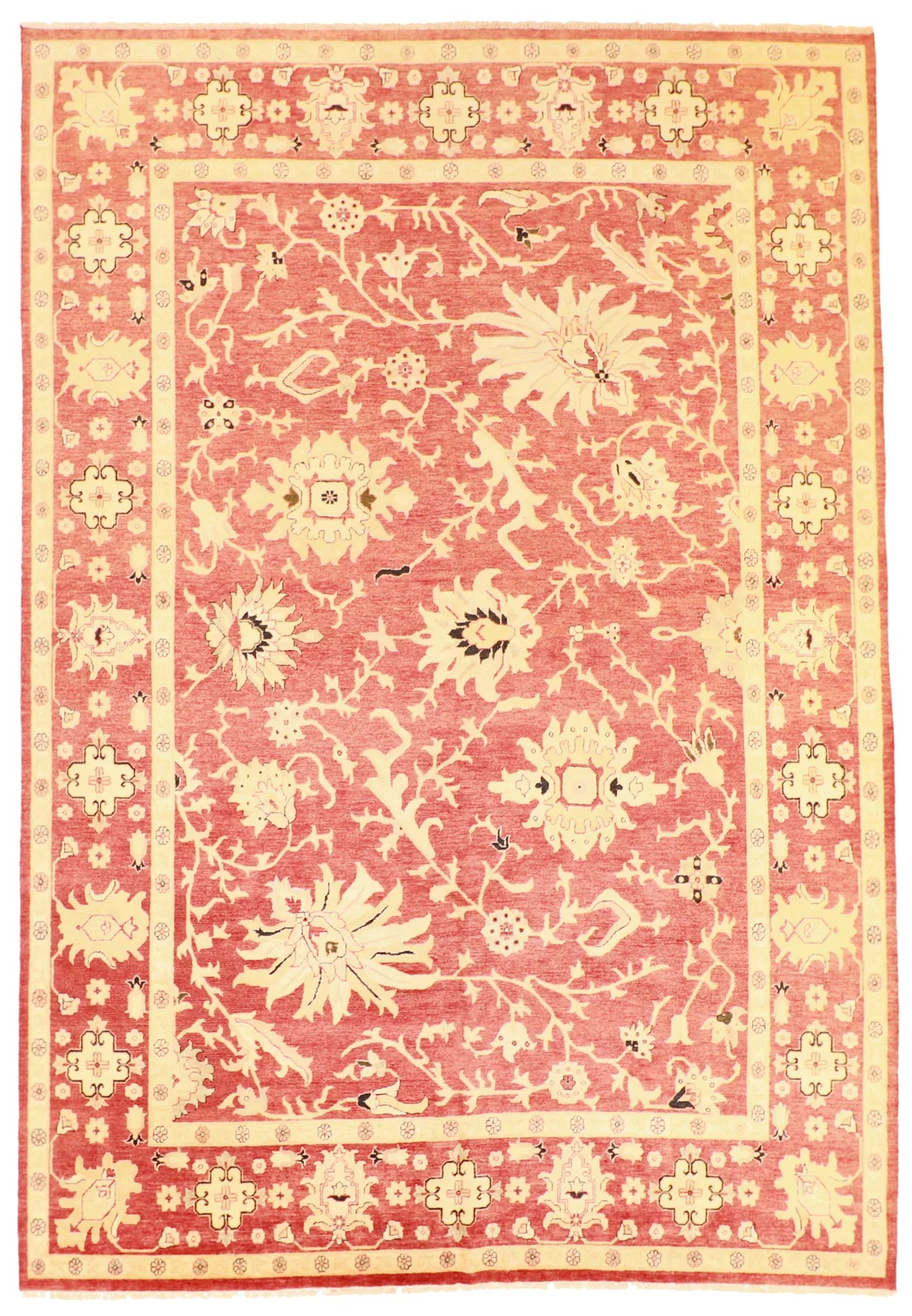 W 10.1 - L 14.3 - Mahal Fine/Wool All Over Rectangle - Hand Woven Rug - 52589