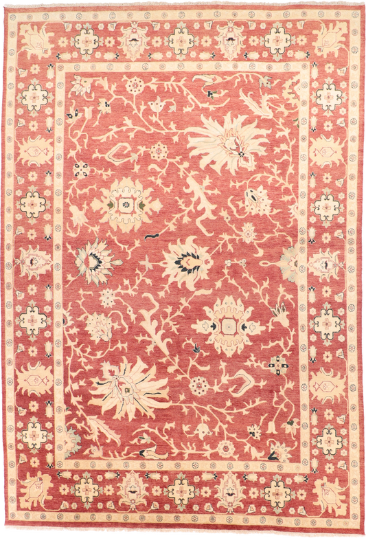 W 10.1 L 14.3 Mahal 100% Wool Hand-Woven All-Over Design - 52589