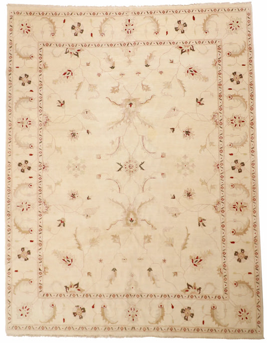 W 9.10 - L 12.9 - Sultan Abad Fine/Wool All Over Rectangle - Finest Hand-Knotted Quality - 52603