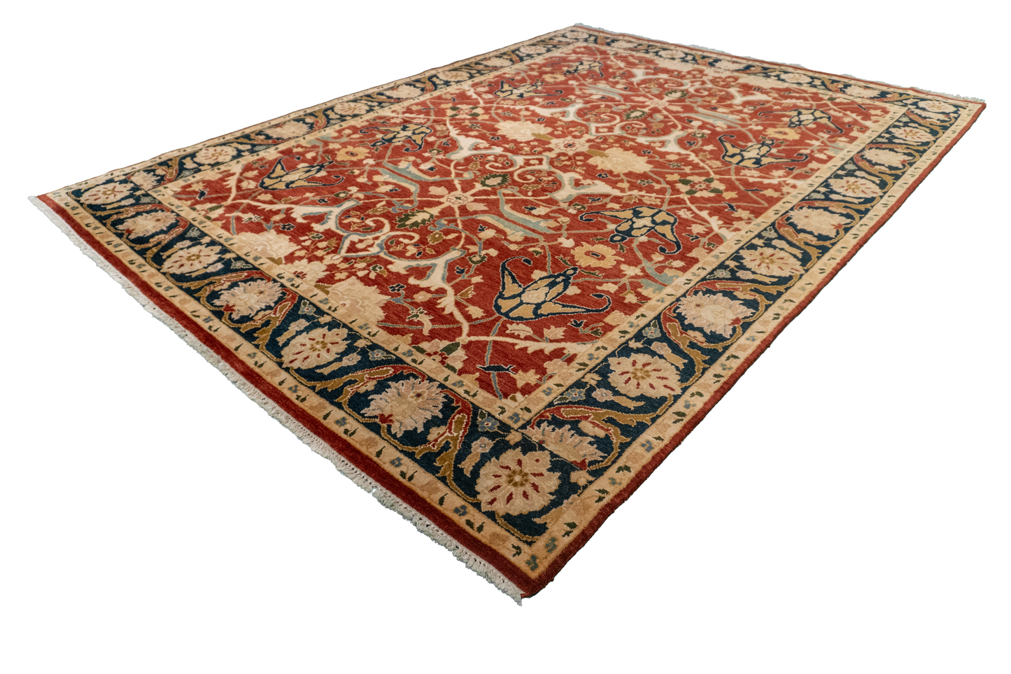 W 8 L 10.10 Tabriz 100% Wool Hand-Woven All-Over Design - 52604