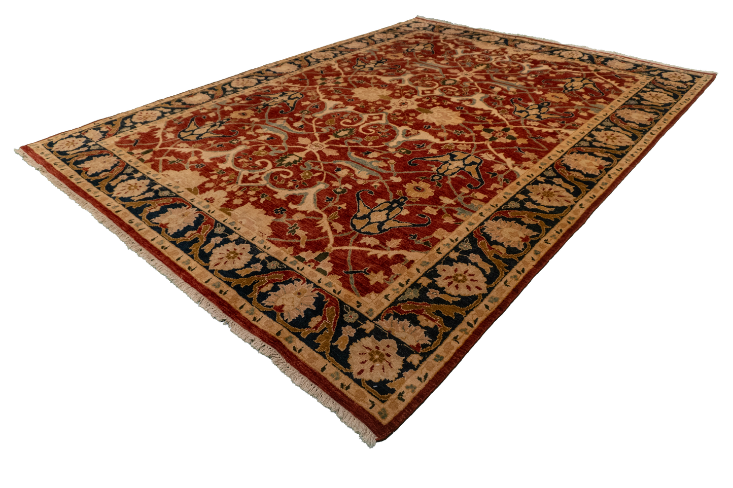 W 8 L 10.10 Tabriz 100% Wool Hand-Woven All-Over Design - 52604