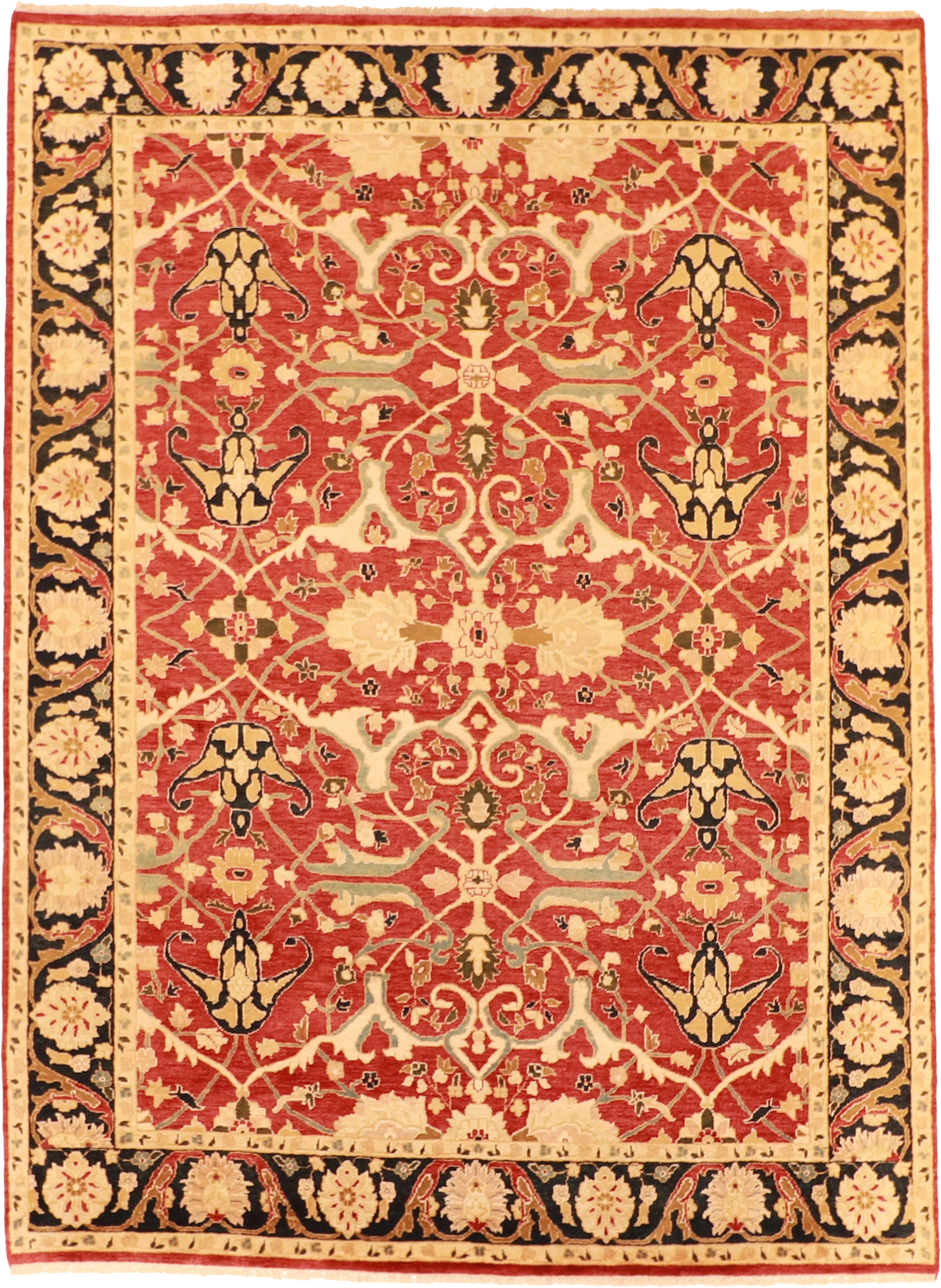 W 8 L 10.10 Tabriz 100% Wool Hand-Woven All-Over Design - 52604