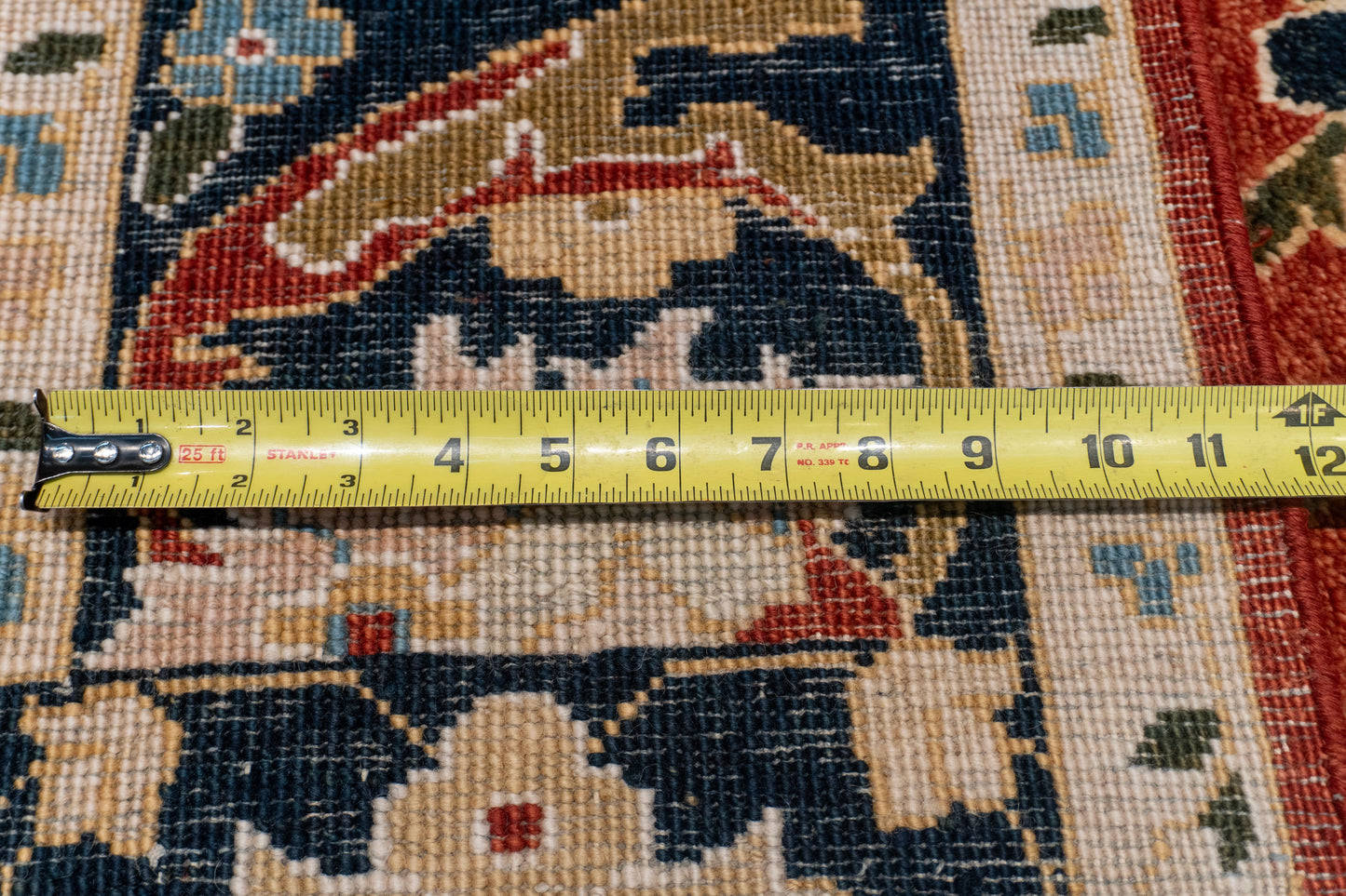 W 8 L 10.10 Tabriz 100% Wool Hand-Woven All-Over Design - 52604