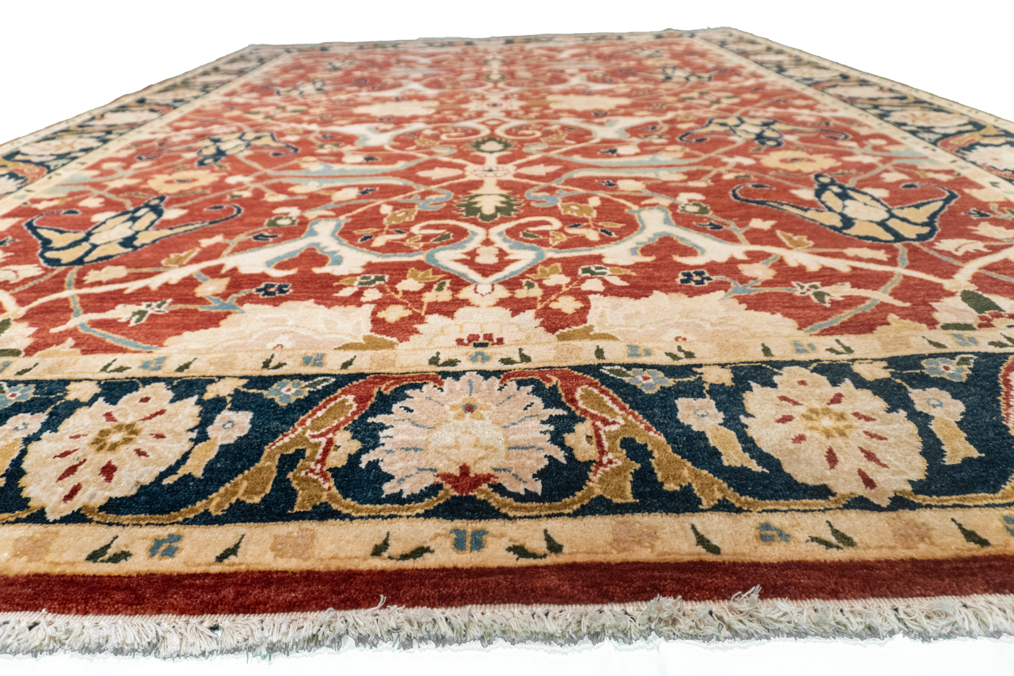 W 8 L 10.10 Tabriz 100% Wool Hand-Woven All-Over Design - 52604