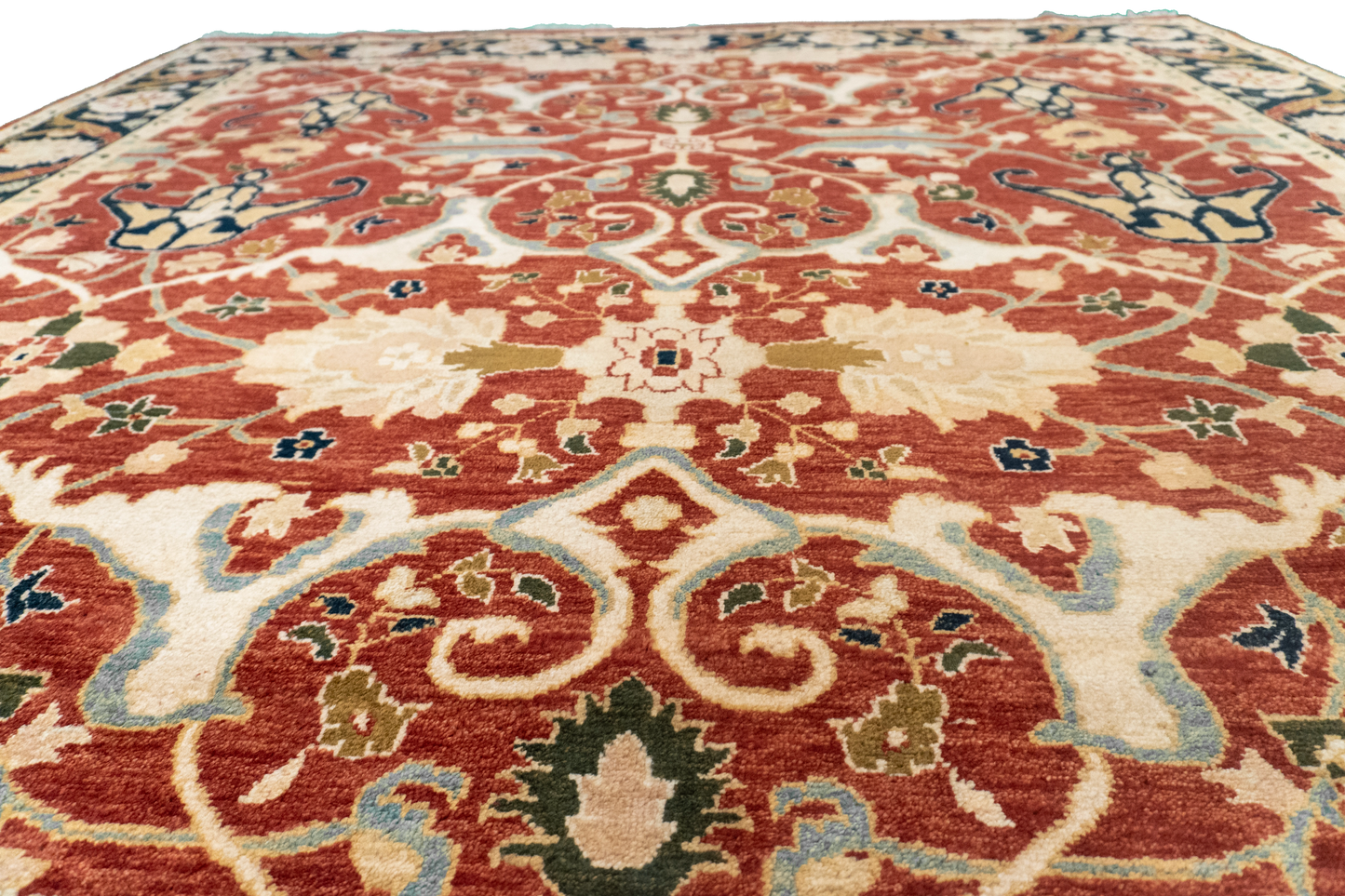 W 8 L 10.10 Tabriz 100% Wool Hand-Woven All-Over Design - 52604