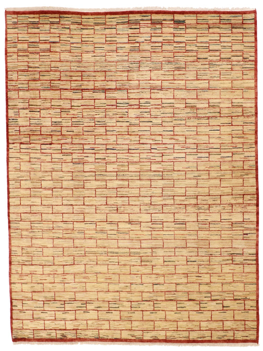 8x10 - Modern Wool All Over Rectangle - Hand Knotted Rug — 52605