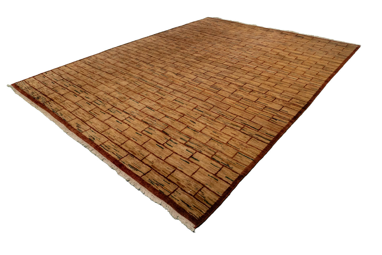 8x10 - Modern Wool All Over Rectangle - Hand Knotted Rug — 52605