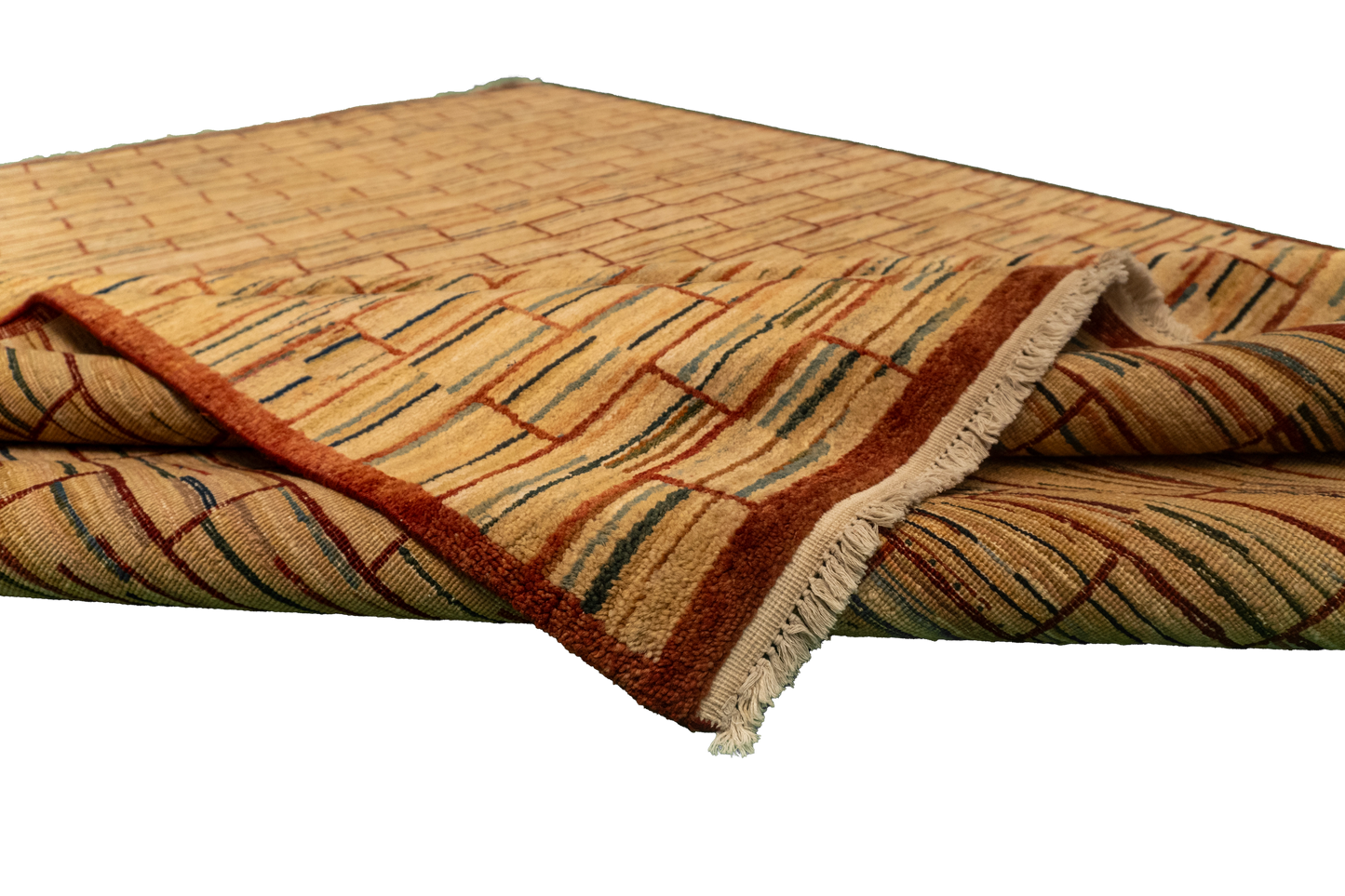 8x10 - Modern Wool All Over Rectangle - Hand Knotted Rug — 52605