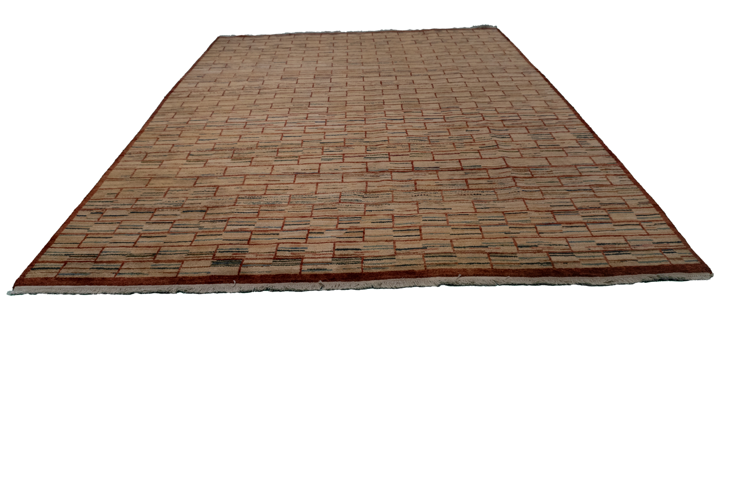 8x10 - Modern Wool All Over Rectangle - Hand Knotted Rug — 52605