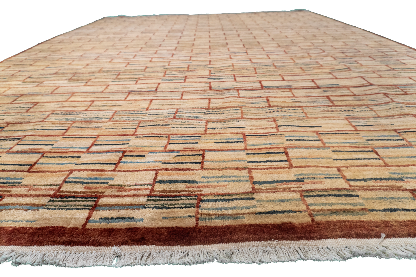 8x10 - Modern Wool All Over Rectangle - Hand Knotted Rug — 52605