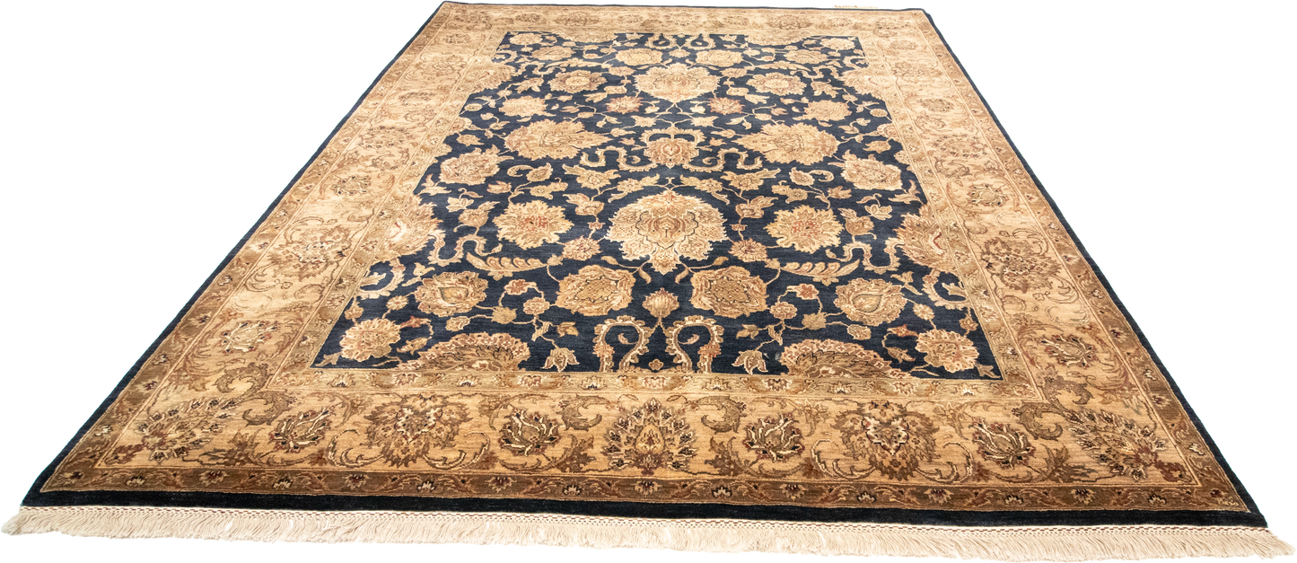 W 8 - L 9.11 - Sultan Wool Traditional Rectangle - Finest Hand-Knotted Quality Wool - 52640