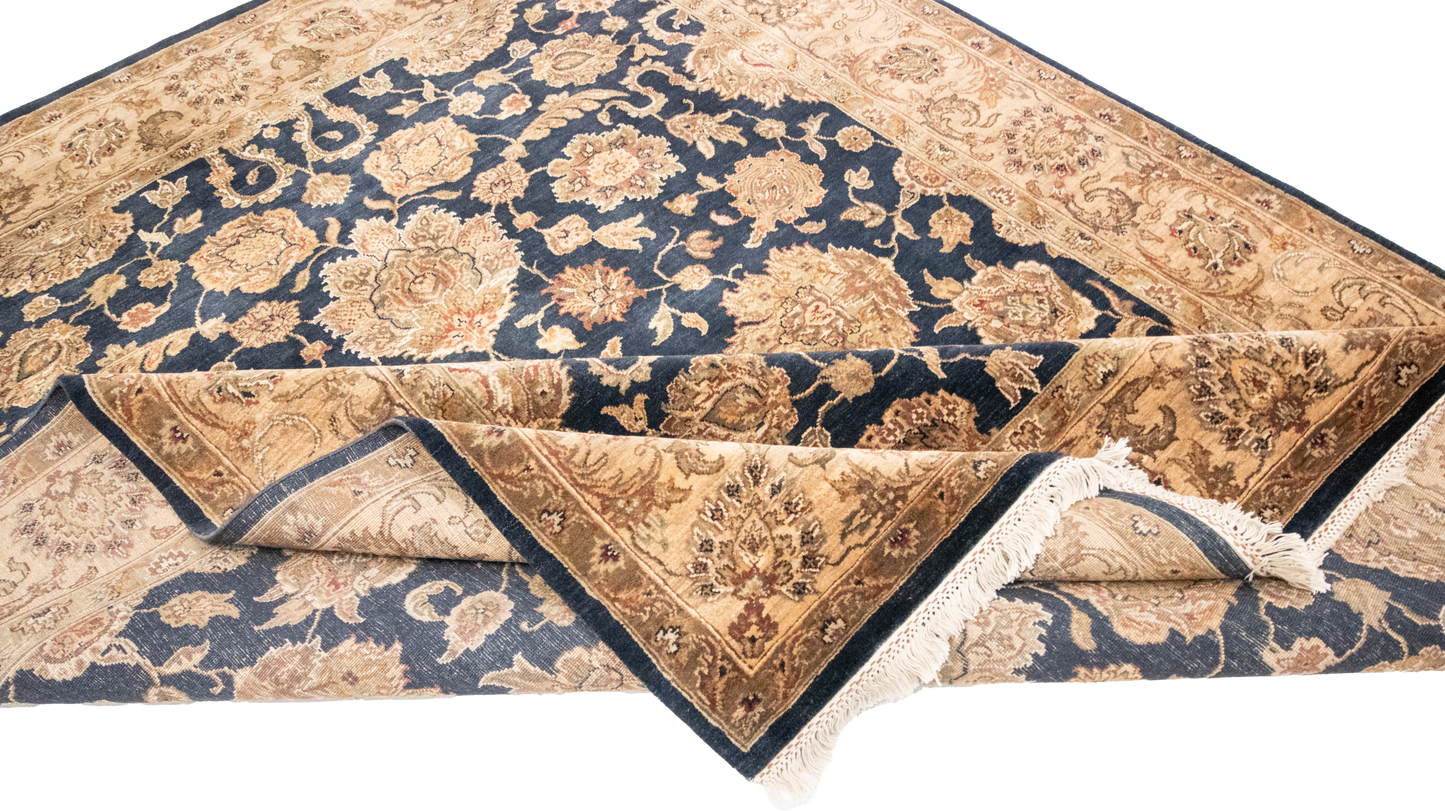W 8 - L 9.11 - Sultan Wool Traditional Rectangle - Finest Hand-Knotted Quality Wool - 52640
