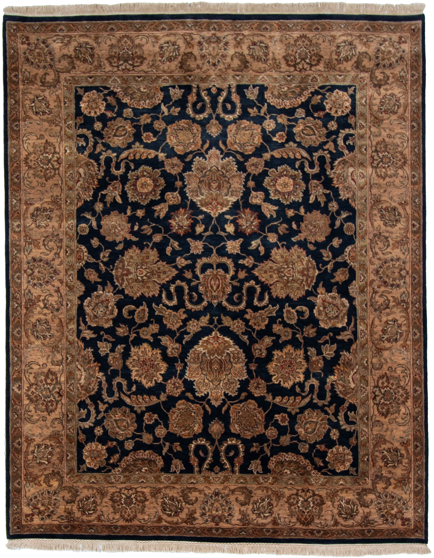 W 8 - L 9.11 - Sultan Wool Traditional Rectangle - Finest Hand-Knotted Quality Wool - 52640