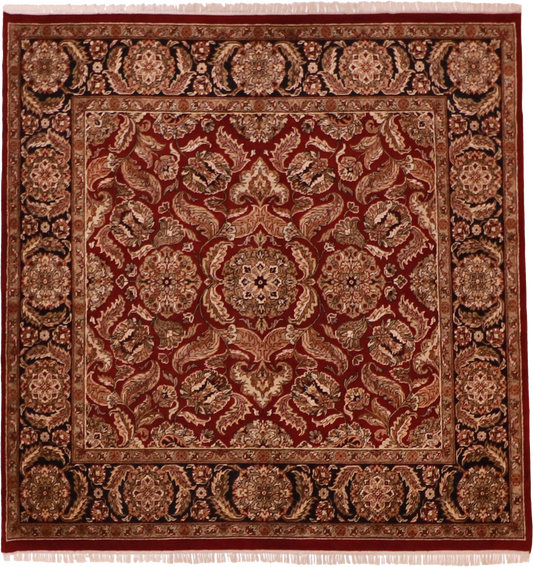 W 7.1 L 7.11 Kashan 100% Wool Hand-Woven All-Over Design - 52653