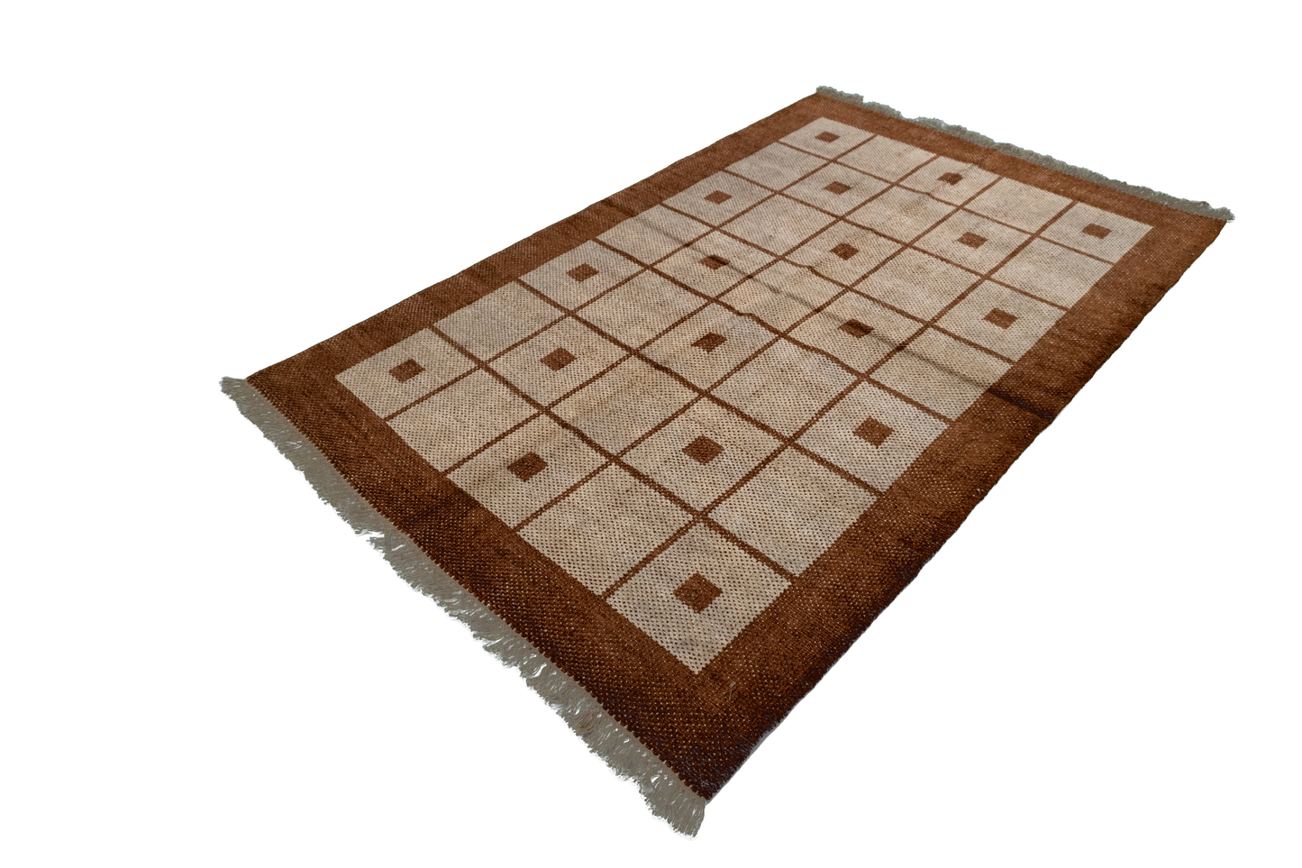 W 4 L 6 Kilim 100% Wool Hand-Woven All-Over Design - 52698