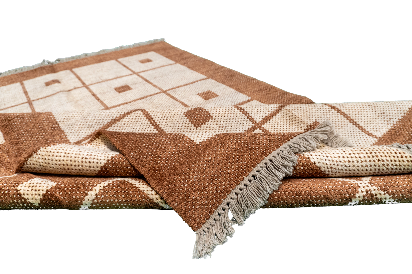 W 4 L 6 Kilim 100% Wool Hand-Woven All-Over Design - 52698