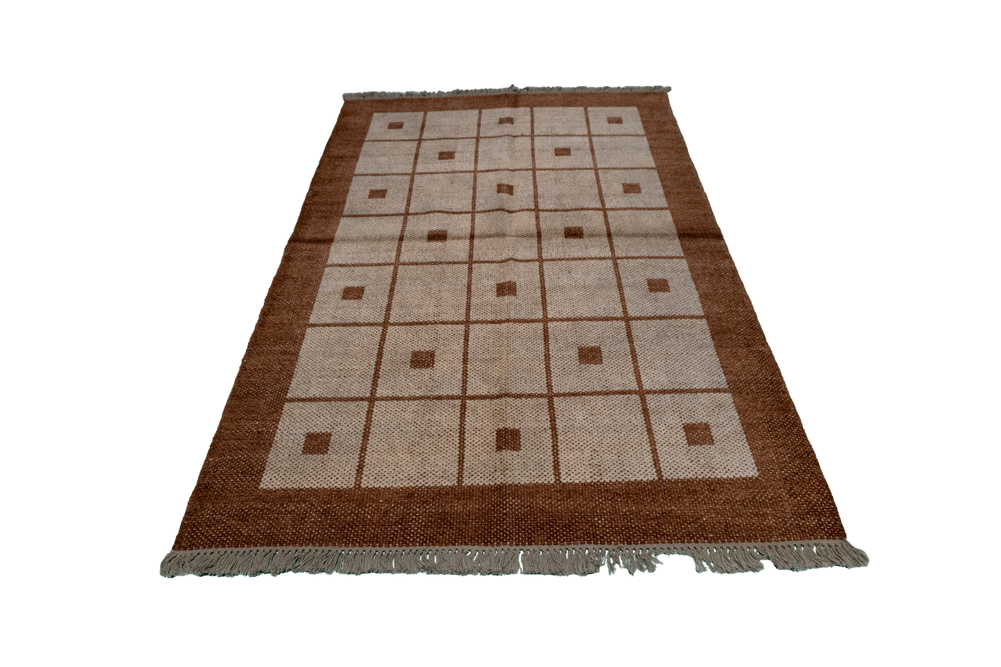 W 4 L 6 Kilim 100% Wool Hand-Woven All-Over Design - 52698