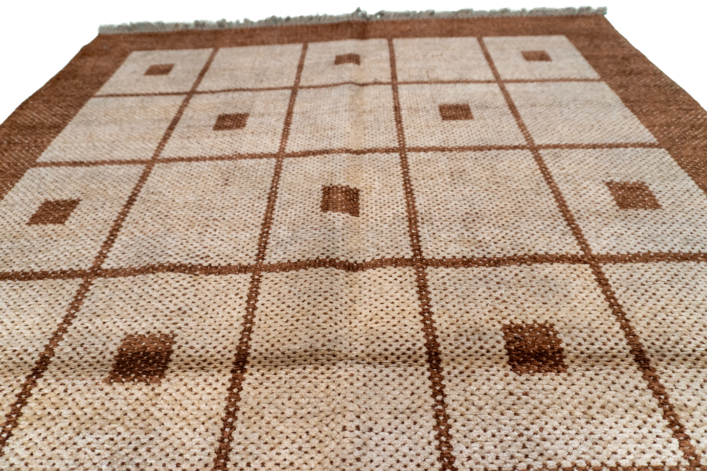 W 4 L 6 Kilim 100% Wool Hand-Woven All-Over Design - 52698