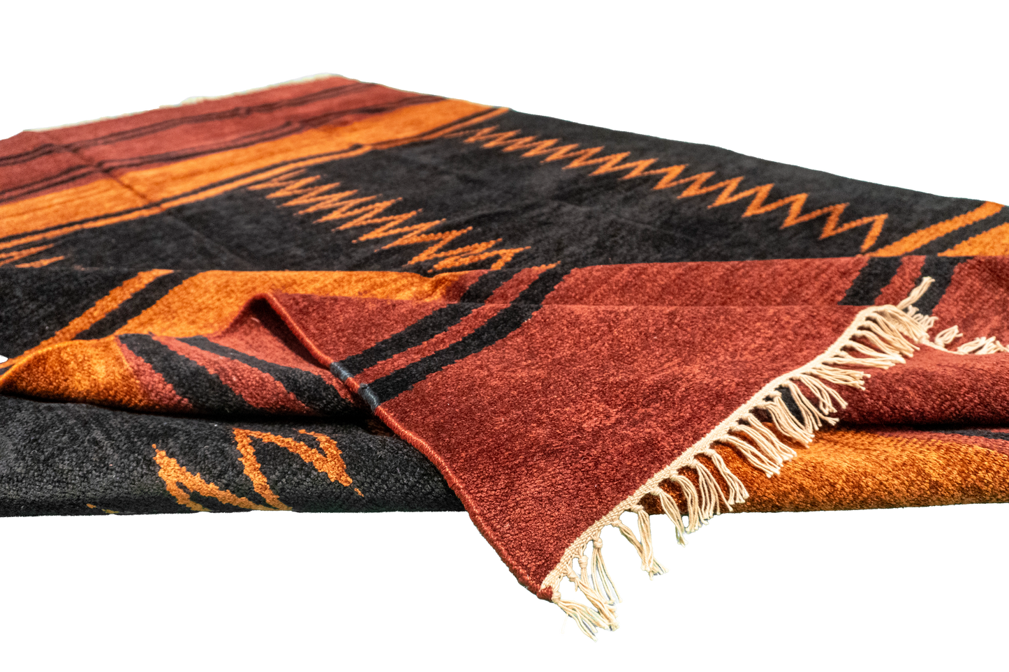 W 6 L 9 Kilim 100% Wool Hand-Woven All-Over Design - 52745
