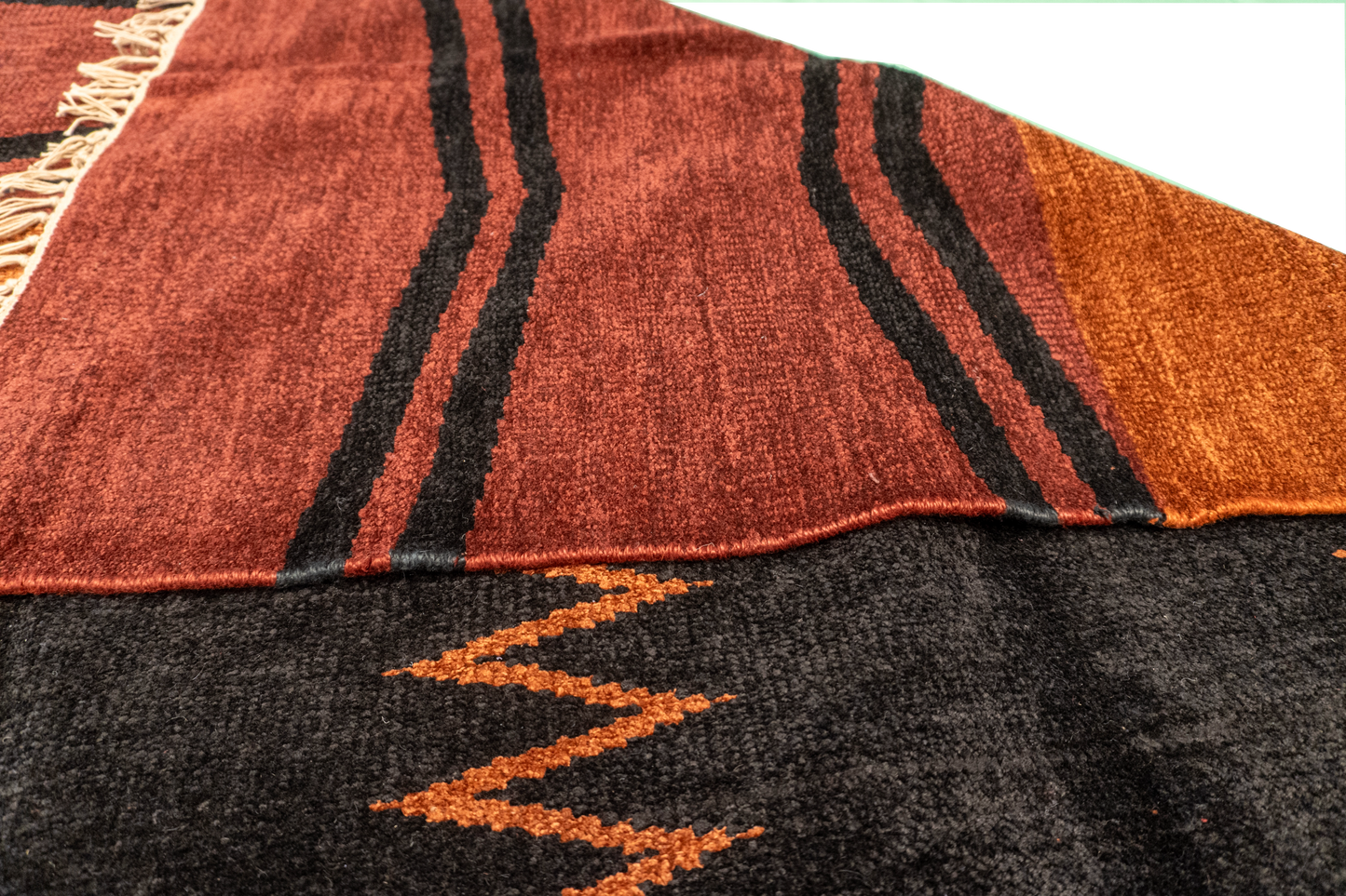 W 6 L 9 Kilim 100% Wool Hand-Woven All-Over Design - 52745