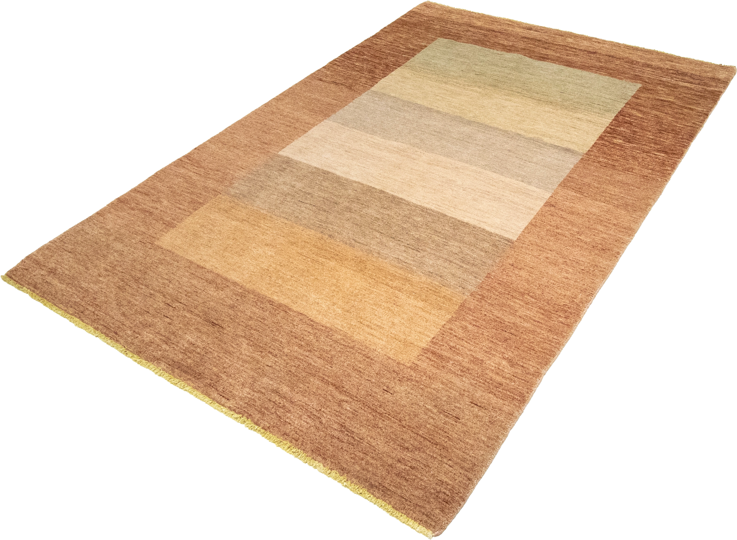 W 5.2 L 8.2 Modern 100% Wool Hand-Woven All-Over Design - 52968