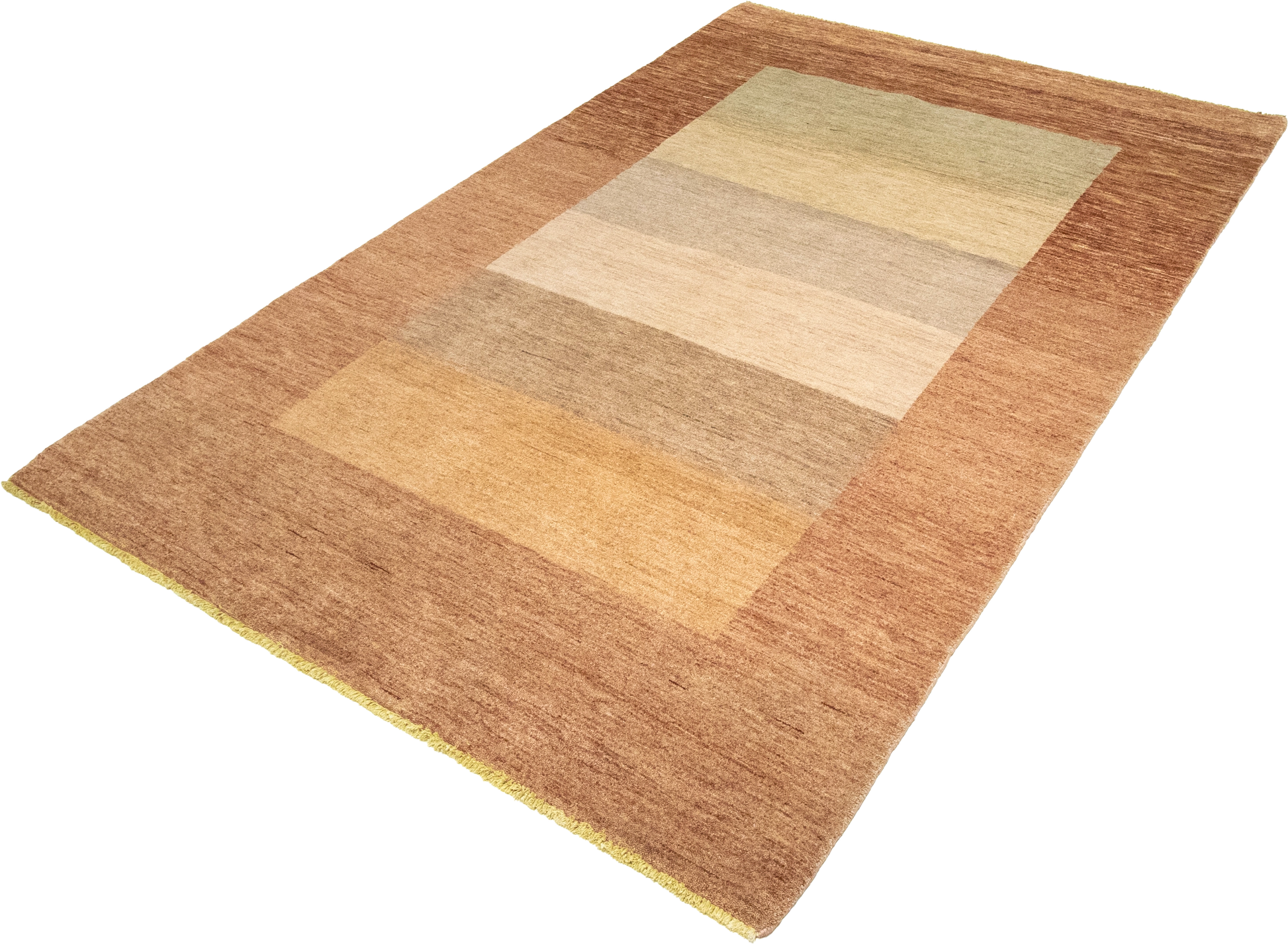 W 5.2 L 8.2 Modern 100% Wool Hand-Woven All-Over Design - 52968