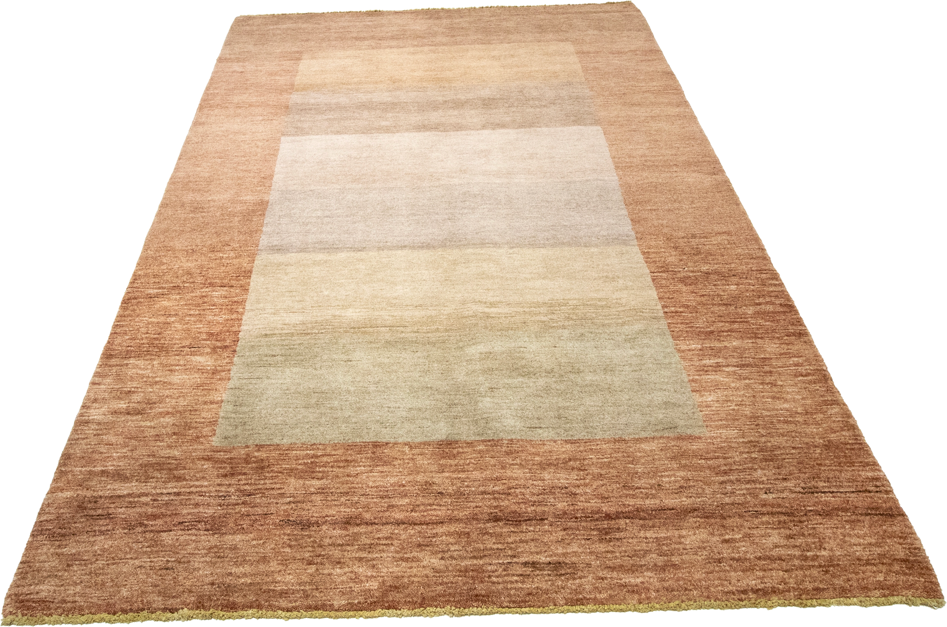 W 5.2 L 8.2 Modern 100% Wool Hand-Woven All-Over Design - 52968