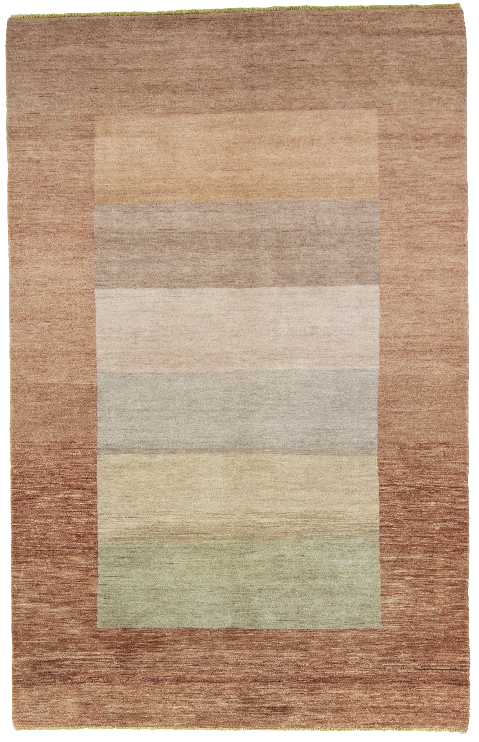 W 5.2 L 8.2 Modern 100% Wool Hand-Woven All-Over Design - 52968
