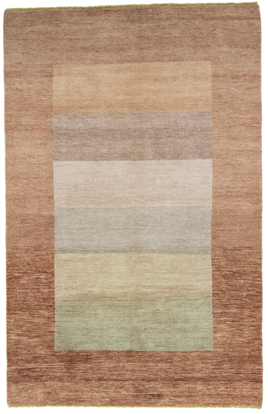 W 5.2 L 8.2 Modern 100% Wool Hand-Woven All-Over Design - 52968