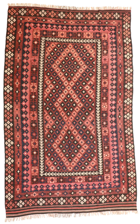 8 x 12.7 - Kilim Fine All Over Rectangle - Finest Hand-Made Quality Wool — 52986