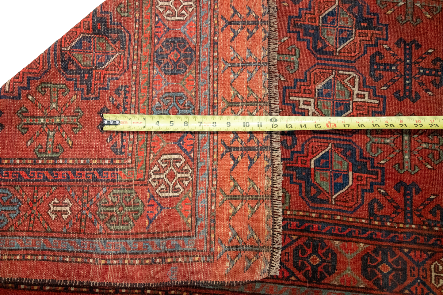 W 4.5 L 2.11 Tekeh Antique 100% Wool Hand-Woven All-Over Design - 53138