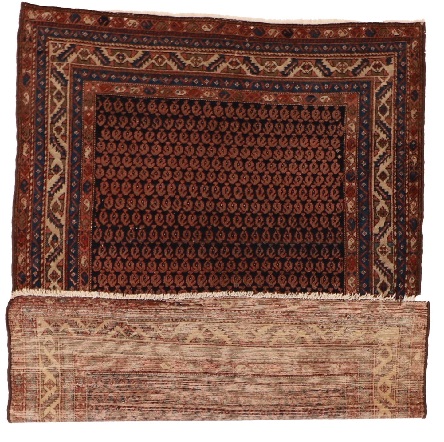 W 4.7 L 6 Malayer Antique 100% Wool Hand-Woven All-Over Design - 53180