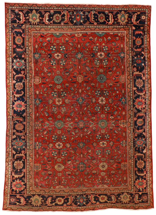 8 x 11.4 - Ziegler Fine All Over Rectangle - Finest Hand-Knotted Quality Wool — 53217