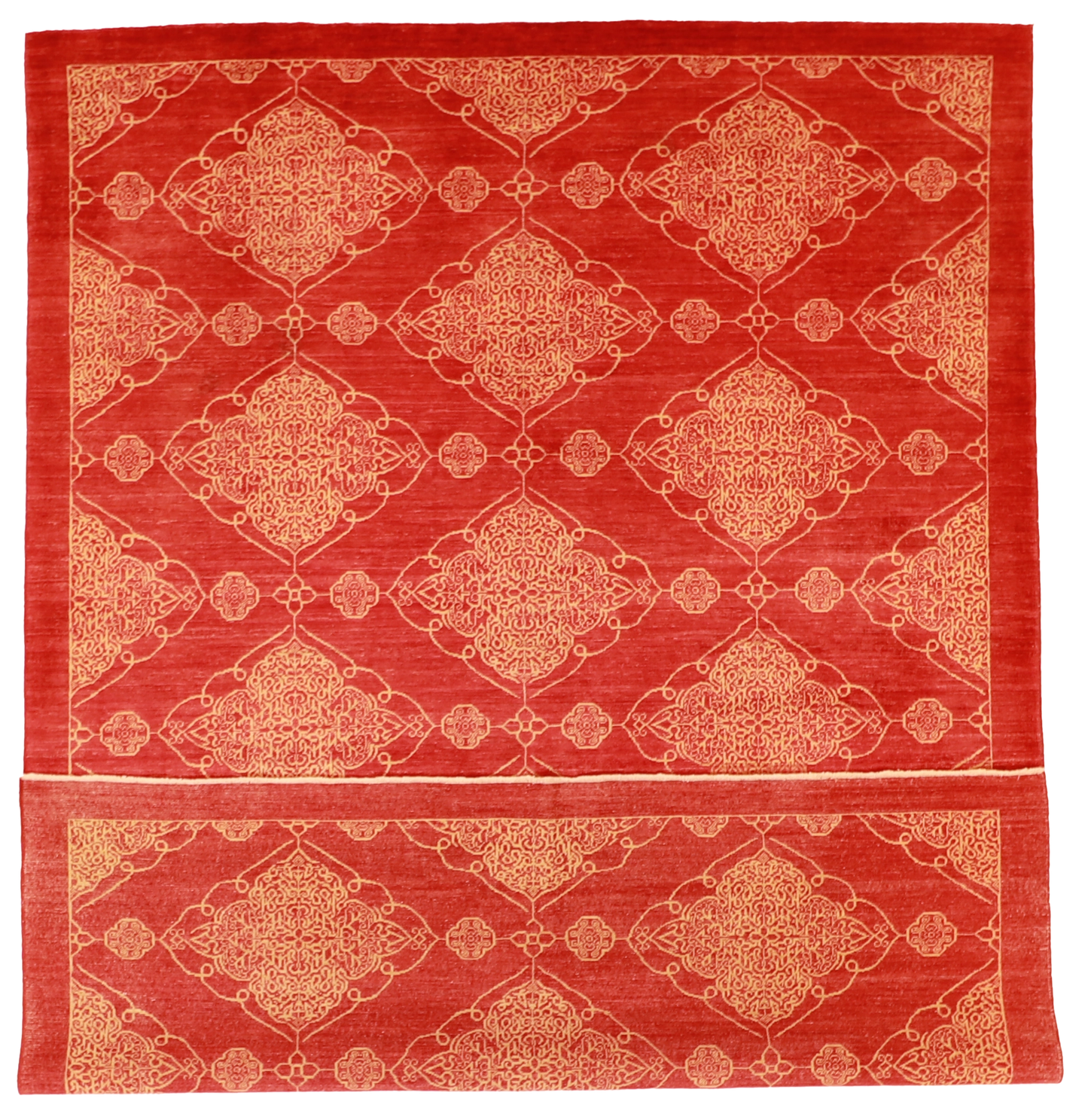W 8.2 L 11.3 Zanjan 100% Wool Hand-Woven All-Over Design - 53352