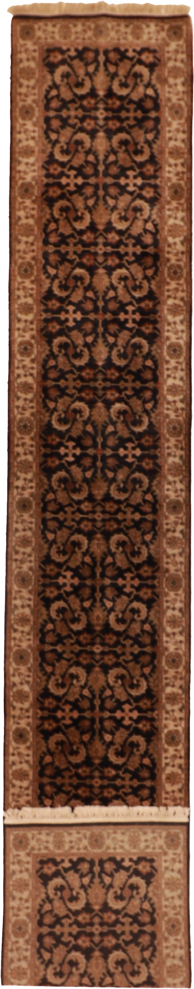 W 2.6 L 15.8 Mahal Runner 100% Wool Hand-Woven All-Over Design - 53731