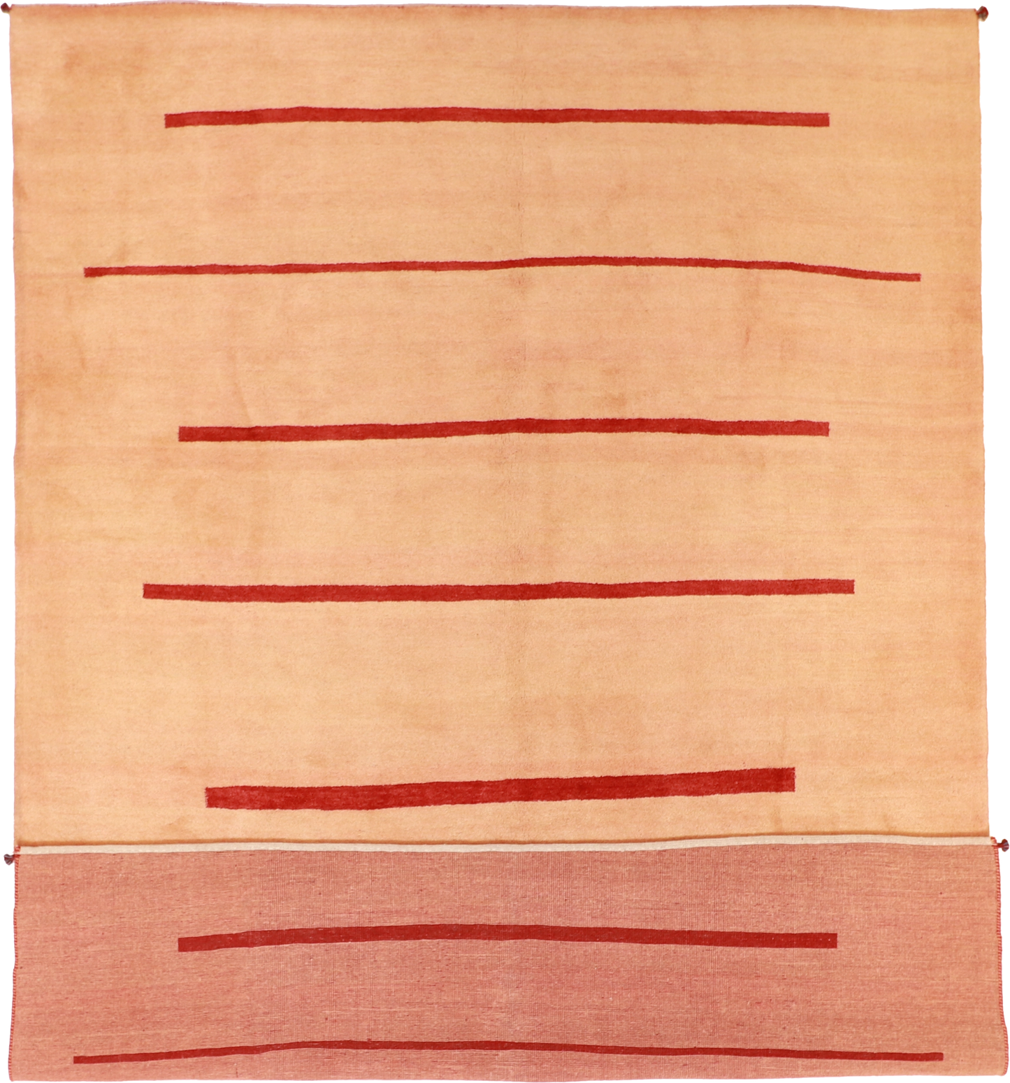 W 9.6 L 12.1 Gabbeh 100% Wool Hand-Woven All-Over Design - 53752